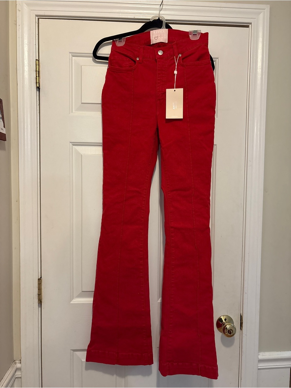 REVICE High-Rise Scarlet Flare Jeans
